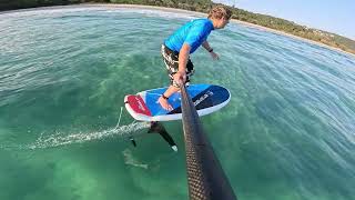 Supping Cylinder  From skiing to foiling  Sup foil [upl. by Sandi]