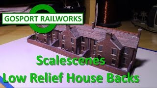 A Newbie Builds Scalescenes Low Relief House Backs [upl. by Roxine9]