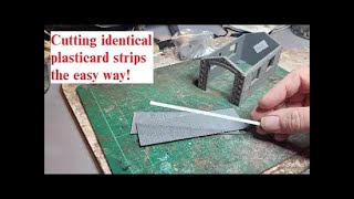 Cutting identical plasticard strips the easy way [upl. by Manard137]