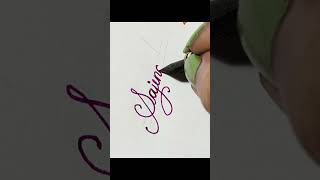 Calligraphynamecomment your name beine more graceful👍calligraphy writing newshort up art [upl. by Ayama602]