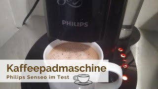 Kaffeepadmaschine Test amp Erfahrungen Philips Senseo [upl. by Tarazi]