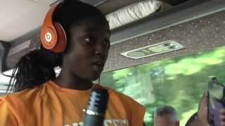 UT Soccer Rite of Passage Singing on the Bus 9713 [upl. by Rehpoitsirhc]