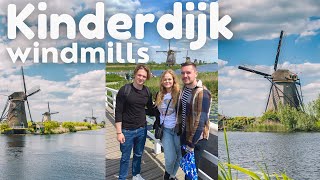 Visiting the Kinderdijk windmills 💚 Netherlands travel vlog [upl. by Upali]