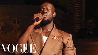 Stormzy Performs quotCrownquot at Vogue World London [upl. by Idnar]