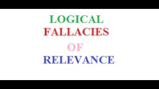 What are Fallacies of Relevance in Logic in UrduPart1 [upl. by Ilka]