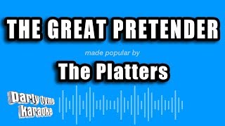 The Platters  The Great Pretender Karaoke Version [upl. by Ahseinod339]