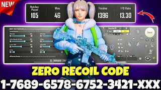 BGMI BEST SENSITIVITY SETTINGS  BGMI SENSITIVITY CODE TODAY  BGMI ZERO RECOIL SENSITIVITY CODE [upl. by Halik]