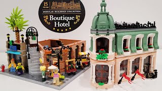 Building the LEGO Boutique Hotel 2022 Modular Building [upl. by Bainbrudge]