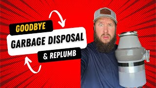 How to Remove your Garbage Disposal and Replumb sink step by step [upl. by Acimehs]