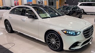 2022 Mercedes SClass S 500 4Matic Sedan  2022 SClass Luxury Sedan VISUAL REVIEW 4K [upl. by Pirbhai830]