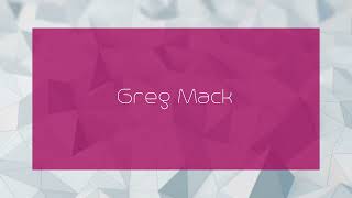 Greg Mack  appearance [upl. by Aicala]