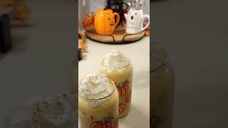 How to make Pumpkin spice Latte at Home 🧡 shorts [upl. by Delfine]