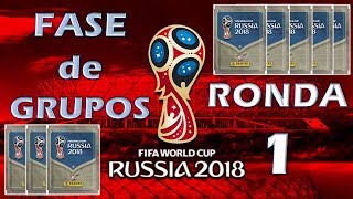 1ª Ronda Fase de Grupos  Saquetas World Cup 2018 Cromos Panini [upl. by Noslen]