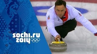 Curling  Mens SemiFinal  Sweden v Great Britain  Sochi 2014 Winter Olympics [upl. by Mord]