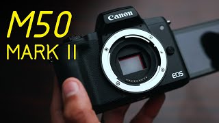 Conociendo todas las funciones de la Canon M50 Mark II  Unboxing Review [upl. by Greenwald76]