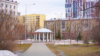 Walking in Ekaterinburg Russia 4K  Chapaeva  Dekabristov  Park Spring 2023 March [upl. by Aneetsyrk]