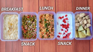 Meal Prep 3000 calories in 30mins   BULKING DIET  • 5 meals 🇮🇳 [upl. by Dicky]