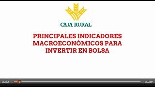 PRINCIPALES INDICADORES MACROECONÓMICOS [upl. by Nemzaj496]