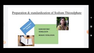 Preparation amp standardization of Sodium ThiosulphateIodometric titrationShiv Bhadra Singh [upl. by Nedrob]