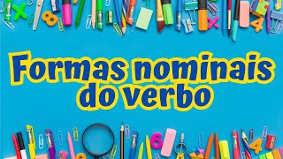 Formas nominais do verbo [upl. by Adaline]