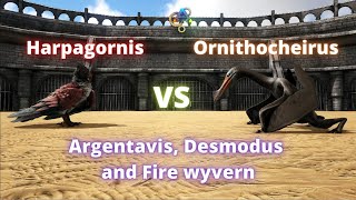 Harpagornis vs Ornithocheirus Argentavis and Desmodus ark creatures battle [upl. by Ahsitel]