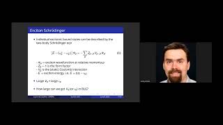 Exciton condensation in bilayer graphene Dr Harley Scammell UNSW [upl. by Zhang923]