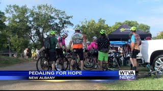 Bicyclists pedal for hope during ninth annual event on the Tanglefoot Trail [upl. by Tnomad]