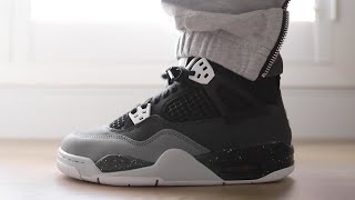 AJ4s Sitting And Under Retail  Jordan 4 Fear Grade School Quick Review  Sizing  On Foot [upl. by Erdnua368]