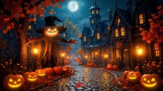 Halloween Ambience Haunted Village 🎃 With Spooky Halloween Music 🎃👻 Halloween Background Music 2024 [upl. by Ical]