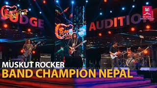 Din Anuprastha  MUSKUT ROCKER  Band Champion Nepal 15 Jan 2022 [upl. by Naquin137]