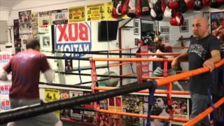 IN CAMP WITH BRADLEY SKEETE amp TRAINER ALAN AL SMITH  iBOX GYM  EGGINGTON v SKEETE [upl. by Ddene69]