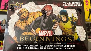 2023 Marvel Beginnings vol 2 series 1 Blaster Box [upl. by Yreme]