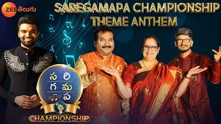 SAREGAMAPA CHAMPIONSHIP Theme Anthem Telugu  SRGMP is BACK 🥁  Coming Soon  Zee Telugu [upl. by Gavette]