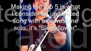 James Dean Bradfield  Top Ten Guitar Solos [upl. by Naima]