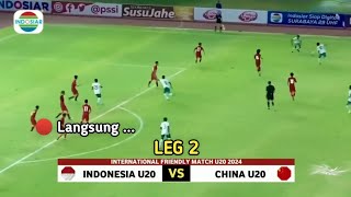 🔴Berlangsung Leg 2 • INDONESIA U20 VS CHINA U20  International Friendly Match 2024  Prediksi [upl. by Halimeda729]