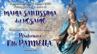 Vignacastrisi Le Maria Santissima del Rosario 2024 PIROTECNICA Flli PANNELLA [upl. by Nosnaj47]