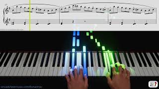 Sonatina No 5 first movement by Muzio Clementi  Keyboard amp Piano Practice Video [upl. by Nosyarg907]