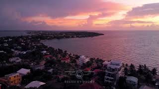 Placencia Sunrise  Shot with DJI Mini 4K [upl. by Jobye]