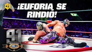 CMLL  HECHICERO gana la máscara de Euforia en el 91AniversarioCMLL [upl. by Yrret]