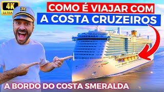 POR DENTRO DO COSTA SMERALDA Como É Viajar de Cruzeiro na EuropaPalermo Marselha Costa Cruzeiros [upl. by Drogin40]