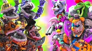 SFM FNaF DeathRock vs Corrupted [upl. by Airahs712]