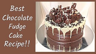 Decadent Chocolate Fudge Cake Recipe  The Most Heavenly Cake Youll Ever Taste [upl. by Duncan617]