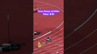 Texas Relays 4x100m Relay collegetrackandfield ncaatrackandfield collegetrackandfield college [upl. by Aisor]