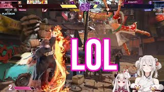 Shishiro Botan Cant Stop Laughing At Her Hilarious Win  Street Fighter 6 HololiveSub [upl. by Mathi]