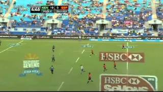 Kenya vs Spain Gold Coast Sevens Pool C IRB Sevens World Series 2012 [upl. by Leotie]