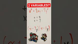 How to quickly factor a trinomial that has two variables shorts [upl. by Borer]