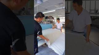 Fabric Cutting apparelproduction fashionbrand apparelmanufacturing [upl. by Holcomb918]