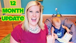 12 MONTH UPDATE 👶🏻 First Steps Growth Spurt amp DRAMA 🤣 [upl. by Rokach]