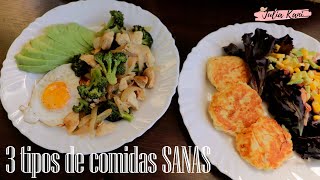 3 TIPOS de comida SANA y saludable [upl. by Aromat]