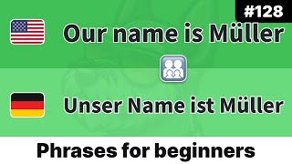 🇩🇪 Daily German for Beginners Pick Up One Phrase Each Day  quotMy name isquot 128 [upl. by Cowie]